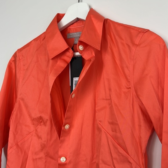 Banana Republic size 4 long sleeve coral - Picture 4 of 5